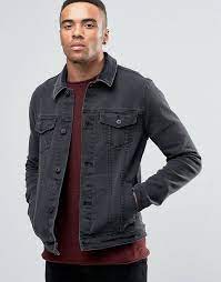 Discover Fashion Online Black Denim Jacket Men Denim Outfit Men Mens Black Jacket