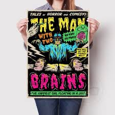 The Man With Two Brains Comic Style Film Poster - Etsy