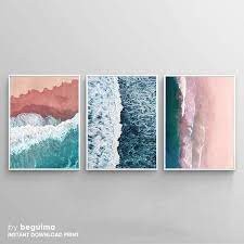 Sea turtle wall art, surfboard style art, sea turtle art, custom wall art, ocean theme decor, beach house decor, tropical decor. Set Of 3 Sea Printsocean Wall Artbeach Wall Artprintable Etsy In 2021 Beach Wall Art Printable Ocean Wall Art Framed Wall Art Sets