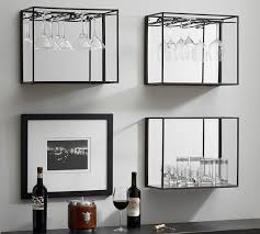 Wall mirrors make your home more inviting by adding a spacious feel without taking up precious room themselves. Mirrored Entertaining Shelves Glass Shelves Wine Glass Shelf Wine Glass Storage