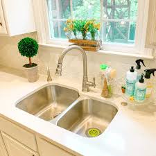 Bits Of Bri Blog How To Deep Clean Your Kitchen Sink Bits Of Bri Blog A Blog By Brianna K In 2020 Clean Kitchen Sink Deep Clean Kitchen Clean Sink