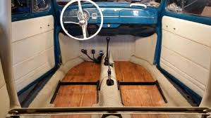 Upholstered My Son S 64 Vw Bug And Added Wood Flooring Fusca Volkswagen Vw Fusca Volkswagen
