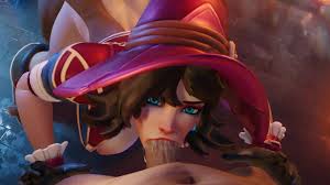 Overwatch Witch Kiriko Fucked & Blowjob (HD 60FPS) - Cartoon Porn