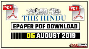 Stay connected to the most critical events of the day with bloomberg. 5 August 2019 The Hindu Epaper Pdf Download Ssc Hindi