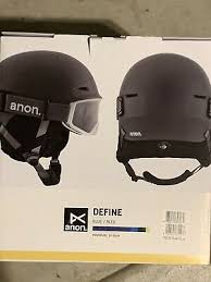 New Burton Anon Define Snow Helmet W Goggles Blue Orange