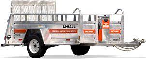 Tow these open trailers with almost any car. 5x9 Utility Trailer Rental W Ramp U Haul