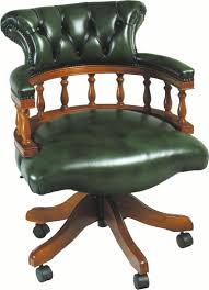 Leather Captains Chair In 2020 Chic Office Chair Green Leather Chair Tan Leather Chair