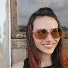 Vintage 80s Red-gold Women Sunglasses, Large Round Metal Frame Sunglasses,  Glamorous Sunglasses, Never Worn Vintage Eyewear