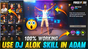 They all have specific & special skills. Use Dj Alok Ability In Adam Latest 100 Working Trick Garena Free Fire Youtube