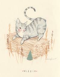 Gorgeous Illustration By Rebecca Green Cat Drawing Cat Art Cats Illustration
