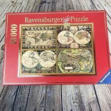 Bet you they won't forget the experience of solving that puzzle together! Ravensburger Puzzle Historical World Maps 18000 Pieces Nib Rare Missing Poster Ebay Ravensburger World Map Missing Posters