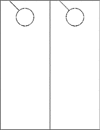 Now you can insert images and text without worrying about important details getting trimmed off during printing. 4 25 X 11 Printable Door Hangers White Cardstock Ol245kw
