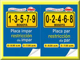 La restricción aplicaba en las horas de la mañana entre las 6:00 y las 10:00 horas y en las tardes entre las 15:00 y las 21:00 horas.1 poco después a la medida le fueron ampliados los horarios y el número de. Pico Y Placa Bogota 2013 Tecnoautos Com