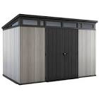 Artisan 11ft  x 7ft  Resin Weather Resistant Garden Outdoor Storage Medium Shed-Grey 241735 Keter