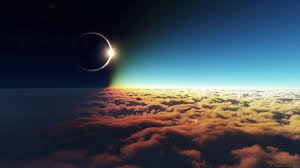 The moon's silhouette starts becoming visible in front of the sun's disk. Totale Sonnenfinsternis 2026 Home Facebook