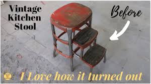 cosco antique metal step stool