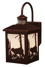 Rustic Cabin Outdoor Lighting Rustic Post Lights Lodge Ourdoor Lights
