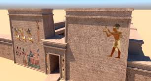 Egyptian Temple Complex 3d Model In 2020 Egyptian Temple Egyptian 3d Model Architecture
