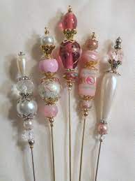 5 Vtg Style Handcrafted 6 Hatpins Wedding Cake Art Crystal Faux Pearls Bride 7 Ebay Hat Pins Stick Pins Wedding Cake Art