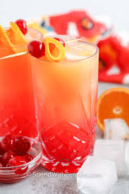 Fruity margaritas (blended or shaken) are very popular and tequila's the perfect match for spicy cocktails. Tequila Sunrise Spend With Pennies