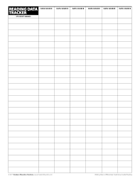 compile assessment data with a reading data tracker