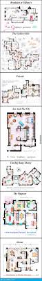 Floor Plans Of Popular Tv And Film Homes Floor Plans Film Home How To Plan
