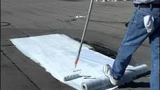 How to Install Elastomeric Roof Coating - Flat Roofs - YouTube