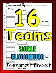 How to make your march madness bracket work. 16 Teams Single Elimination Tournament Bracket Template Sheets For All Sports And Games 16 Team Single Elimination Double And Triple Elimination Blank Tournament Brackets Morgan Janelle 9798635198124 Amazon Com Books