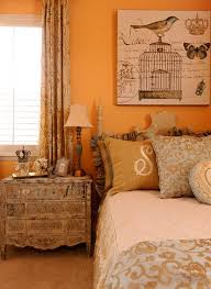 Pin By Elaine Woodford On Bedrooms Orange Bedroom Walls Orange Bedroom Decor Bedroom Orange