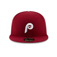 Authentic Collection New Era 59fifty Philadelphia Phillies Alternate 2 Hat Cardinal White New Era 59fifty Philadelphia Phillies New Era