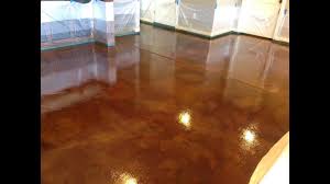 The most common practices currently employed for finishing. Acid Stained Basement Floor Youtube