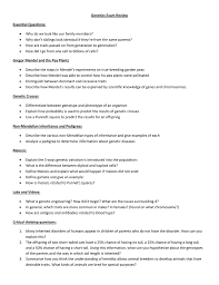 Exercise 11 mendelian genetics problems these problems are divided into subdivisions composed of problems that require application of a specific genetic principle. Genetics Exam Review