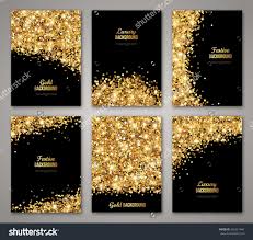 Black And Gold Card Background Set Of Black And Gold Banners Greeting Card Or Flyers Design Golden Dust Vector Illustration Happy N Gold Banner Birthday Banner Template Poster Invitation
