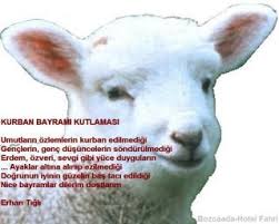 Zamli Bayram Iste Yine Geldi Kanli Bayram Bari Bu Sefer Sevincimiz Olsun Tam Semtimize Ugramasin Dert Ve Gam Kurban Keselim Der Gencler Sevinc Gulme