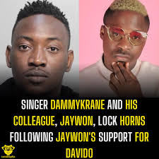 Singer DammyKrane and his Colleague, Jaywon, Lock Horns following Jaywon's  Support for Davido