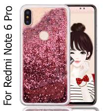 Dark Rose Gold Color High Fashion Beads Balls Soft Transparent Liquid Glitter Dynamic Quicksand Cascades Back Cover For Xi Fashion Beads Rose Gold Color Xiaomi