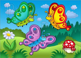 This Is The Three Butterflies Story For Kids Once Upon A Time There Was A Beautiful Garden In That Beautiful Garden T Cute Butterfly Butterfly Illustration