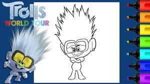 Today we are coloring guy diamond and tiny diamond, the hip hop trolls,. Tiny Diamond Trolls 2 World Tour Coloring Art And Coloring Fun Youtube