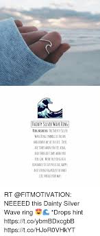 A crown stamp on the bottom of a silver object indicates that it was manufactured in sheffield, uk, prior to 1975. Dainty Silver Wave Ring Ring Meaning The Dainty Silver Wave Ring Symbolizes The Ups And Downs We See In Life Thee Are Times When You Feel High And There Are Times When