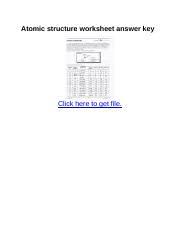 Neatly provide complete, detailed, yet concise responses to the following questions and problems. Atomic Structure Worksheet Answer Key Atomic Structure Worksheet Answer Key Click Here To Get File Instructional Fair Inc Worksheets Answers Course Hero