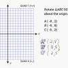 How to rotate a triangle 90 degrees counterclockwise about the origin? 1