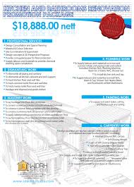 We renovate your kitchen and bathroom into the inspiring design. Kitchen And Bathrooms Renovation Promotion Package Id Work Studio