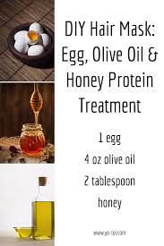 Diy Hair Mask Egg Olive Oil Honey Protein Egg Hair Mask Hair Protein Treatment Products Protein Hair Mask