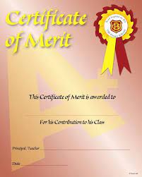 Certificate Of Merit Sample Fresh Merit Award Certificate Of Merit Certificate Certificate Templates