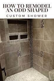 You can also choose to raise the shower floor by a bit. How To Remodel An Odd Shaped Custom Shower Stall