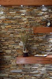 Decorations on stone veneer wall. Ledgestone Fireplace Surround Interior Stone Veneer Mantel Floating Shelves Stone Wall Interior Design Stone Wall Interior Living Room Stone Walls Interior