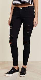 Frame Le Color Rip Skinny Jeans Shopbop