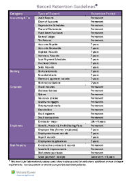 Medical Record Record Retention Policy Retention Template