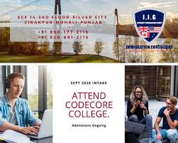 Training the programmers of tomorrow in an intensive program taught by industry professionals. Codecore College Accept September 2020 Intake Integrity Immigration Group I I G