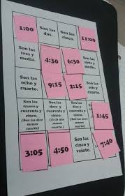 Para Aprender A Decir La Hora Spanish Classroom Activities Teaching Time Teaching Spanish